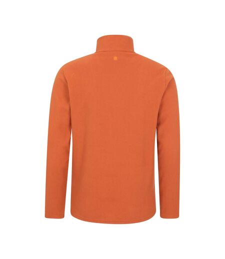 Mens Camber Ii Half Zip Fleece Top Burnt Orange Mountain Warehouse