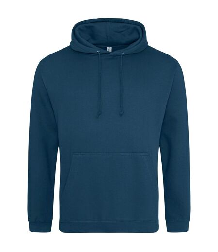 Sweat à capuche college adulte bleu foncé Awdis