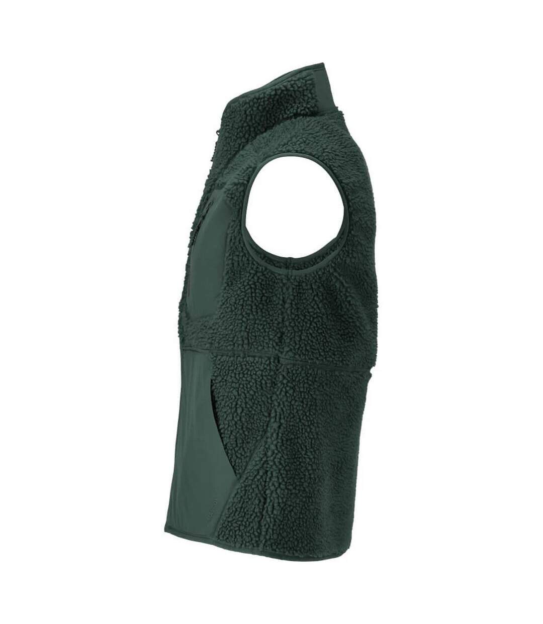 Mens Customised Pile Zipped Gilet Forest Green Mascot-2