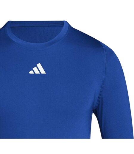 Haut Manches Longues Entraînement Techfit Homme Bleu Roi Adidas