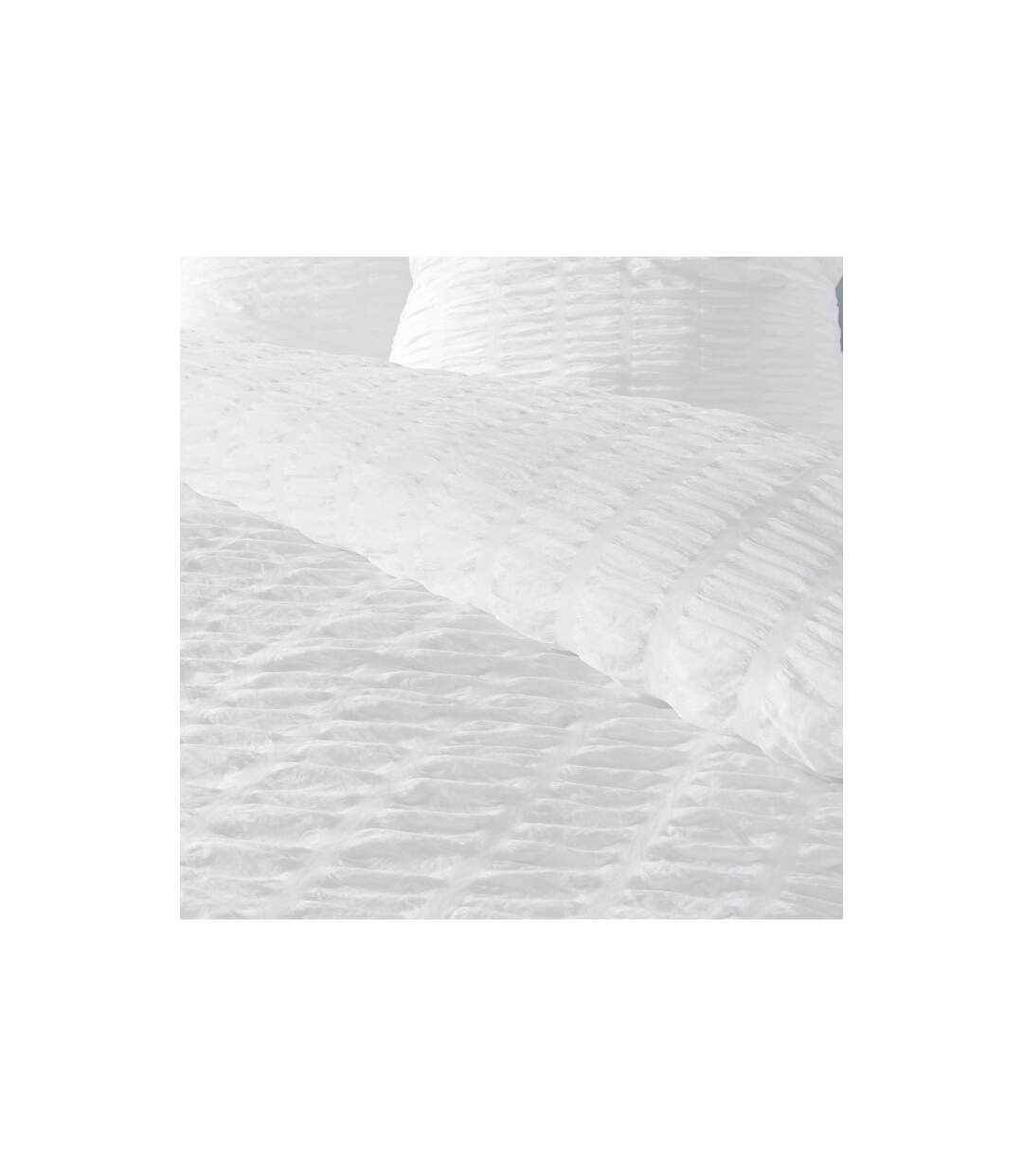 Parure de Lit 3 Pièces Plissia 240x220cm Blanc-3