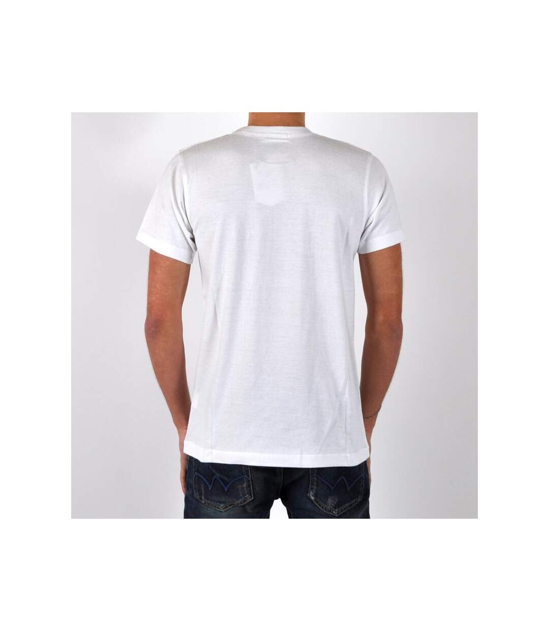 T-Shirt Us Marshall Official Blanc / Bleu Bic