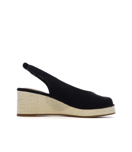 Sandales noires femme tommy hilfiger flags