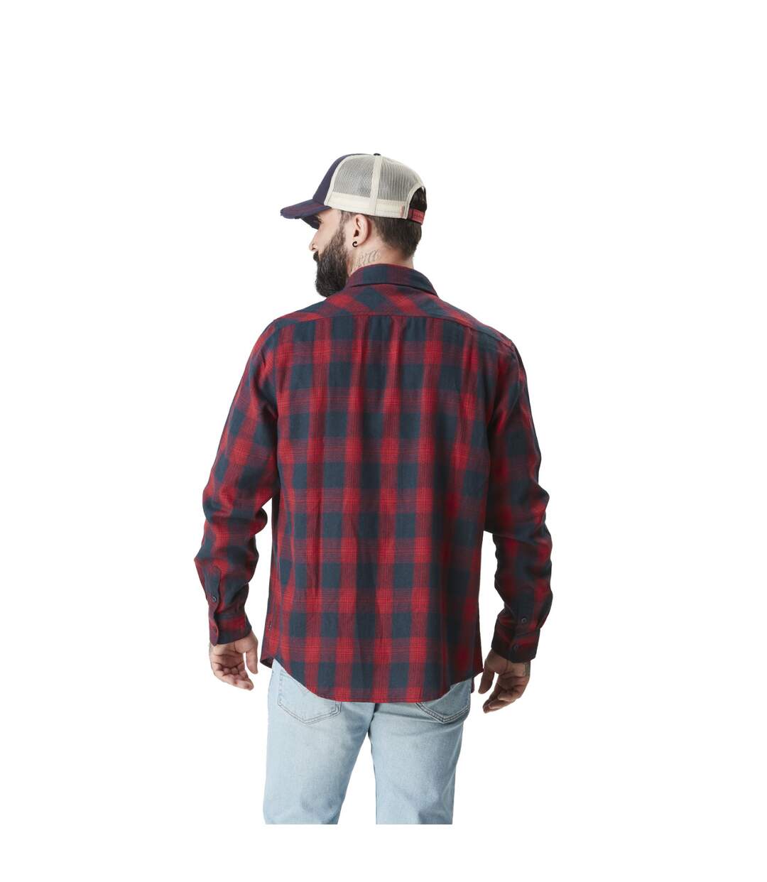 Chemise homme en  flanelle à carreaux Jack Vondutch