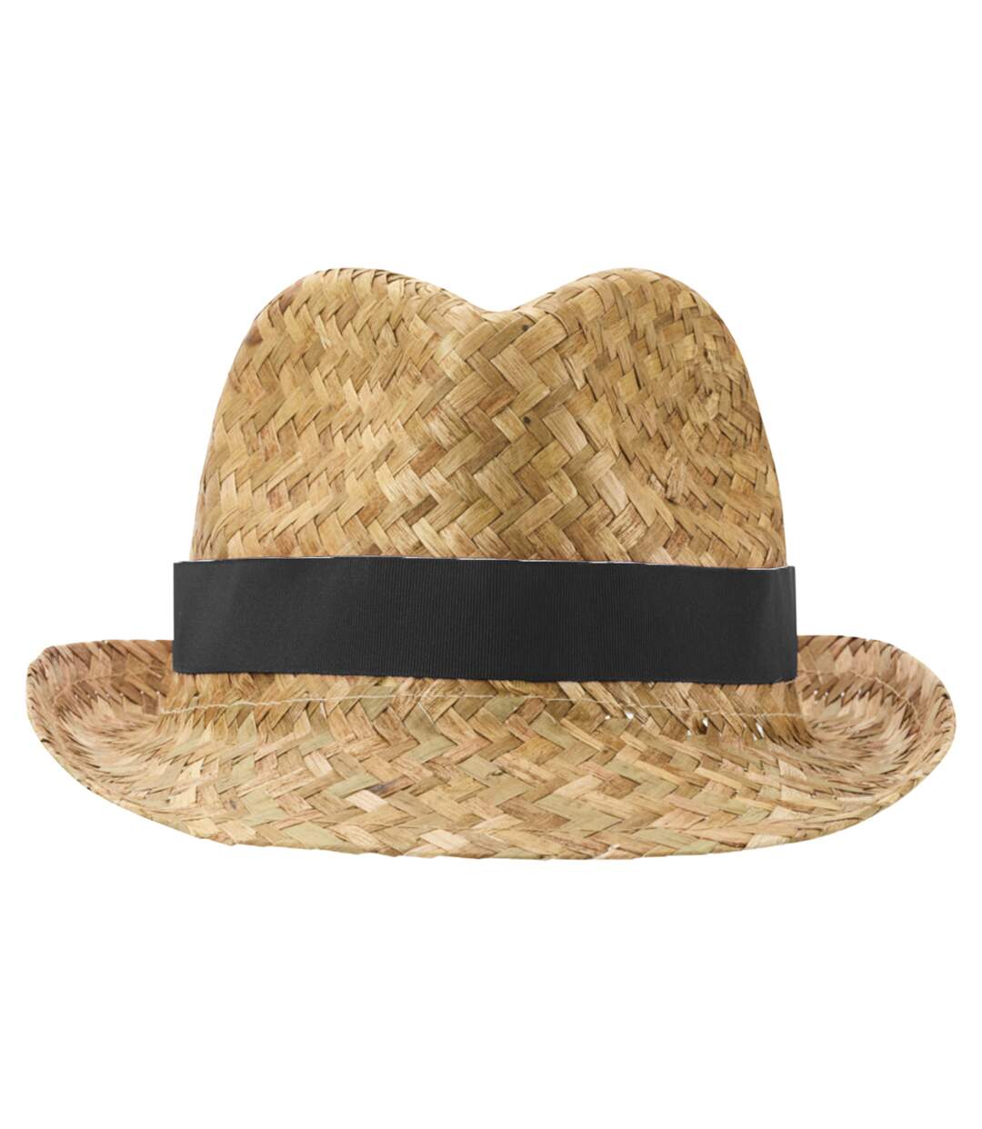 Chapeau d´été pricus adulte naturel / noir uni Floso-4