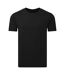 Unisex adult midweight organic t-shirt black Anthem