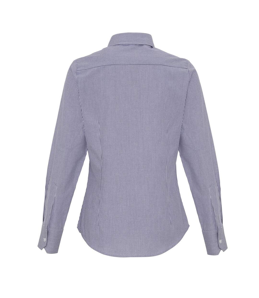 Blouse femme blanc / bleu marine Premier-2