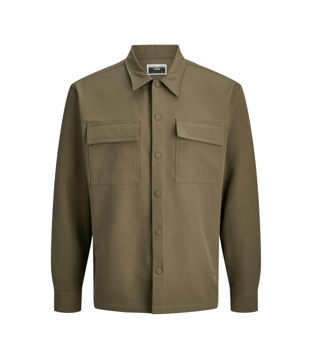 Chemise Manches Longues Motif/style Uni Commute Homme Gris Marron Jack And Jones-2