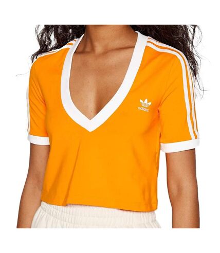 T-shirt Orange Femme Adidas Cropped - 14A