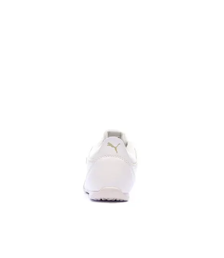 Baskets blanches/doré femme puma catch soleil