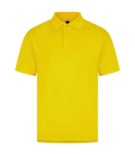 Mens Pique Polo Shirt Yellow Henbury