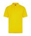 Mens Pique Polo Shirt Yellow Henbury-1