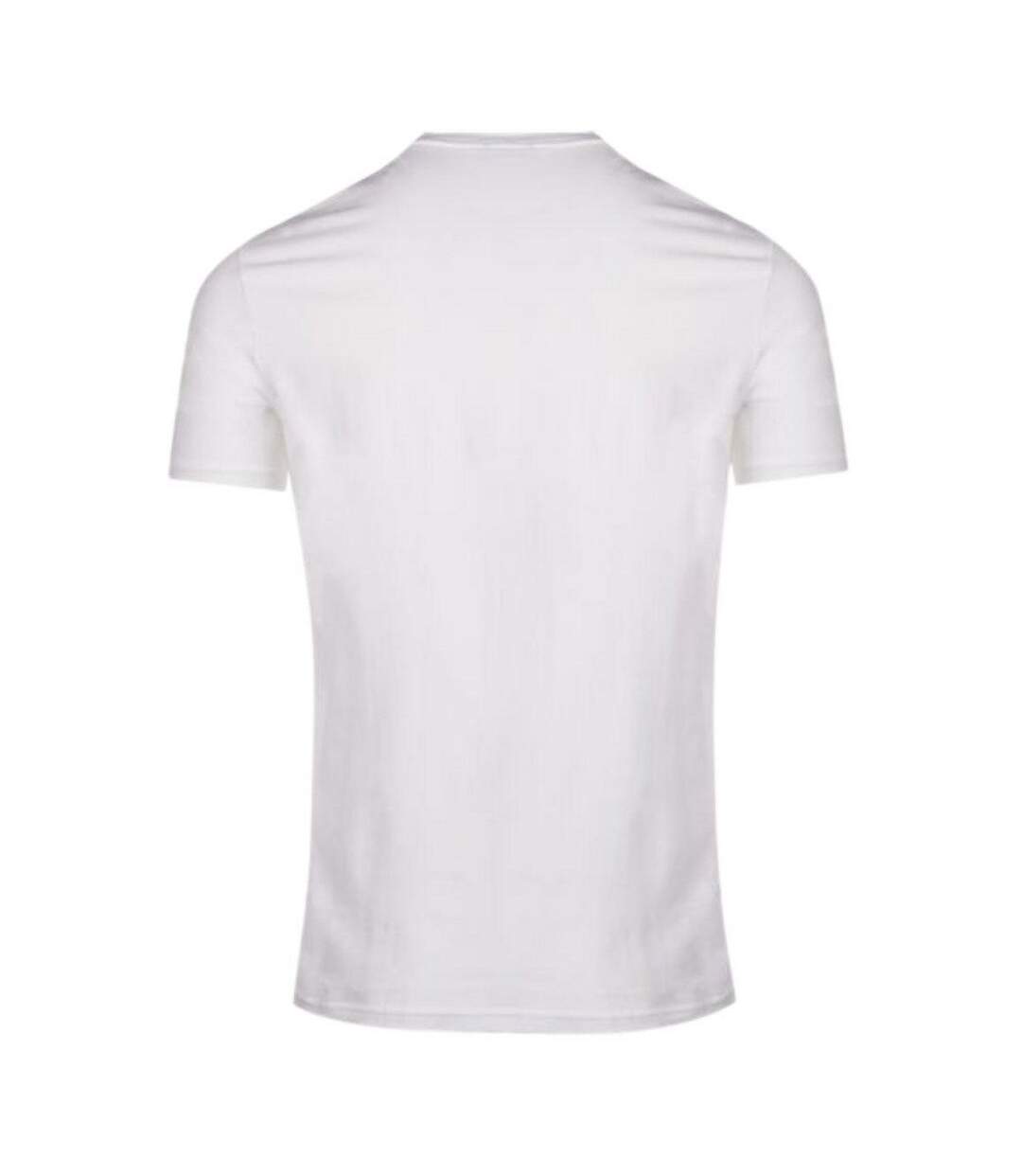 T-shirt Motif/style Logo Power Station Adulte Blanc Rouge Diesel-3