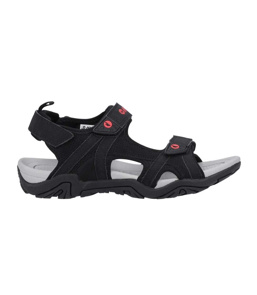 Sandales crater homme noir / gris / rouge Hi-Tec-3