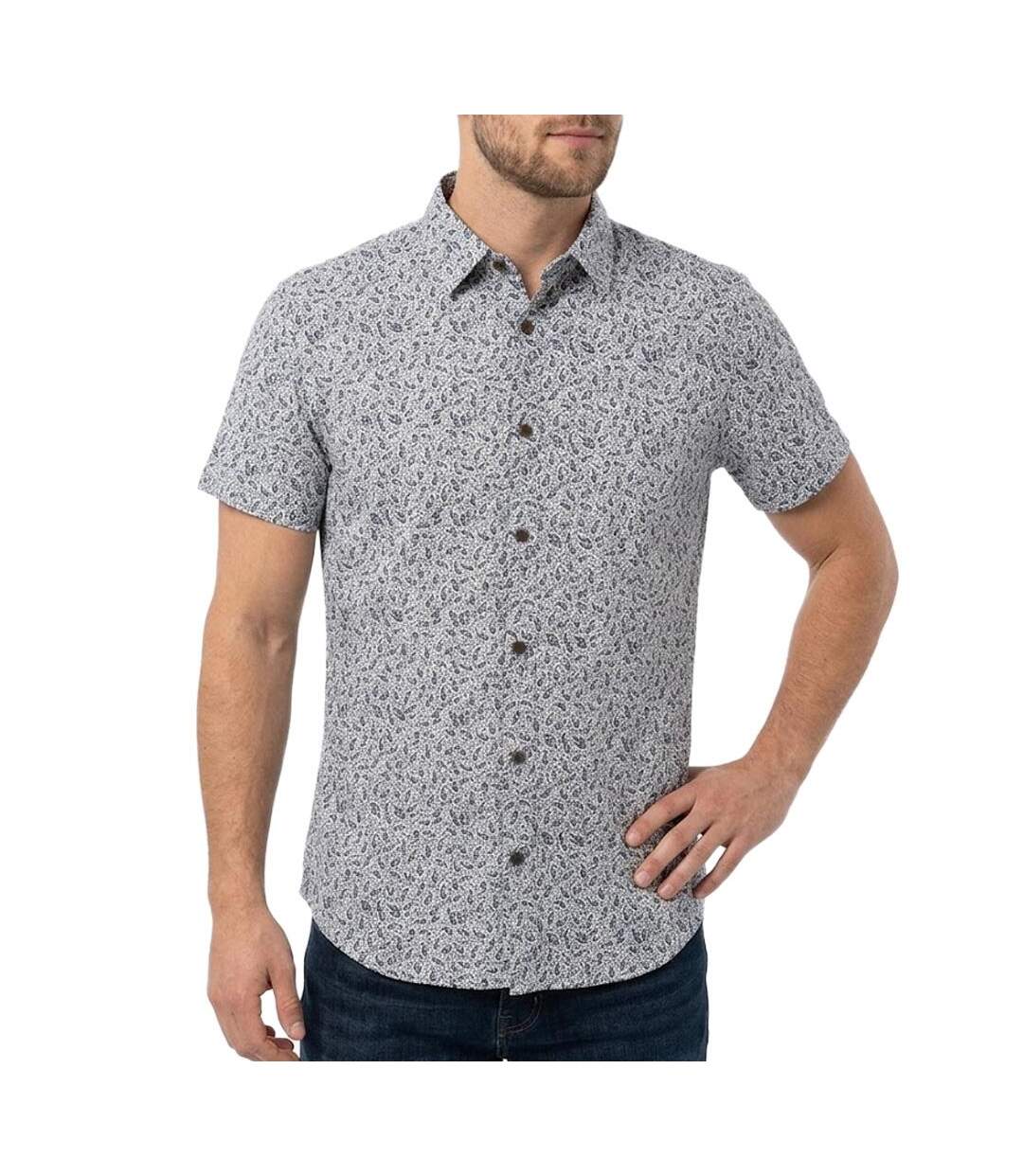 Chemisette ecru/marine homme teddy smith loyd-1