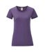 T-shirt iconic femme violet chiné Fruit of the Loom Fruit of the Loom