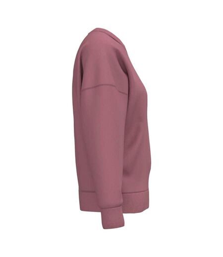 Womens/ladies Crew Neck Sweatshirt Antique Rose Native Spirit