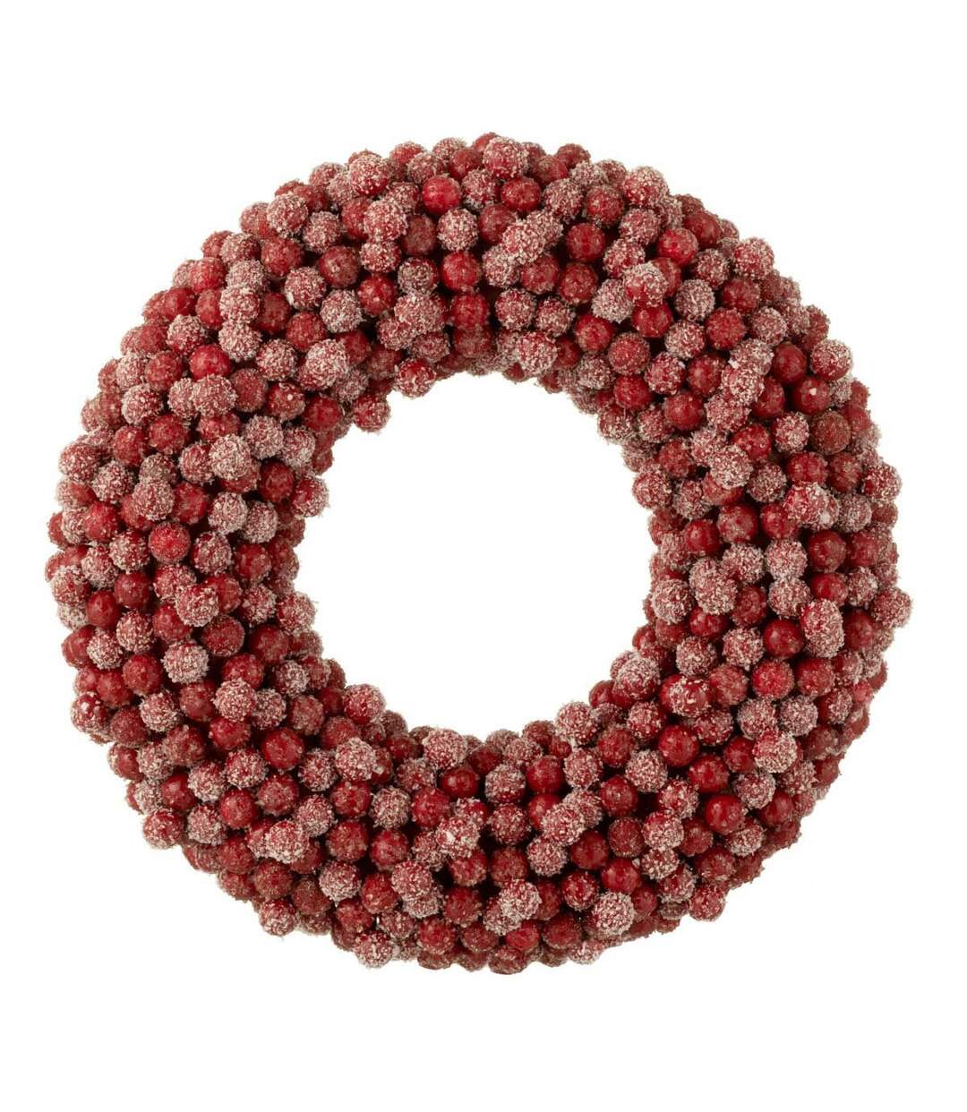 Couronne de Noël Ronde Baies 35cm Rouge-1