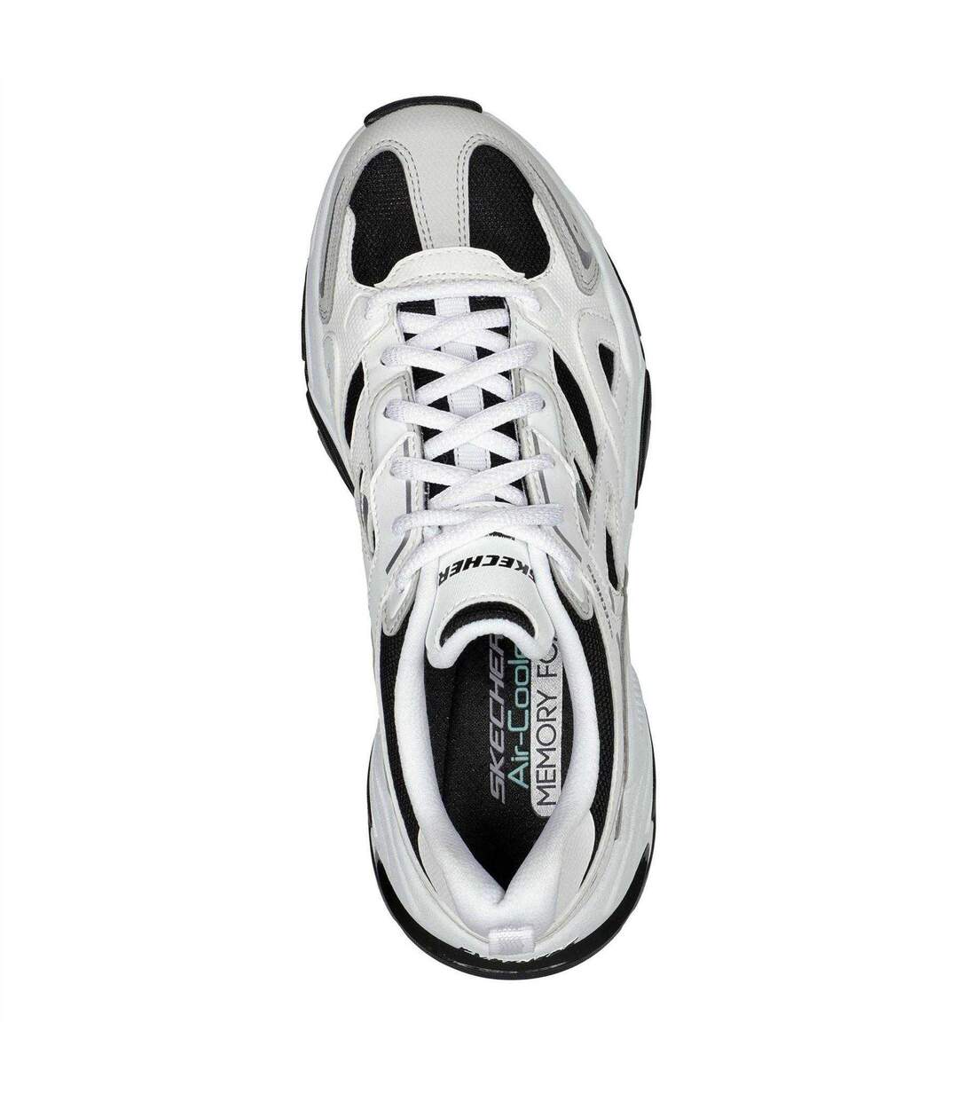 Baskets Staminav2 Femme Blanc Noir Skechers-3