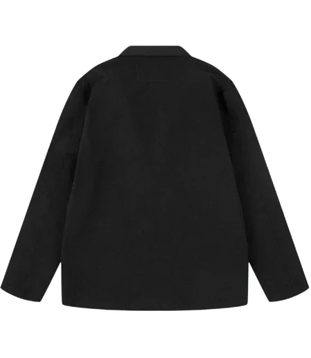 Mens Fairfax Seersucker Lightweight Tailored Blazer Black Prevu