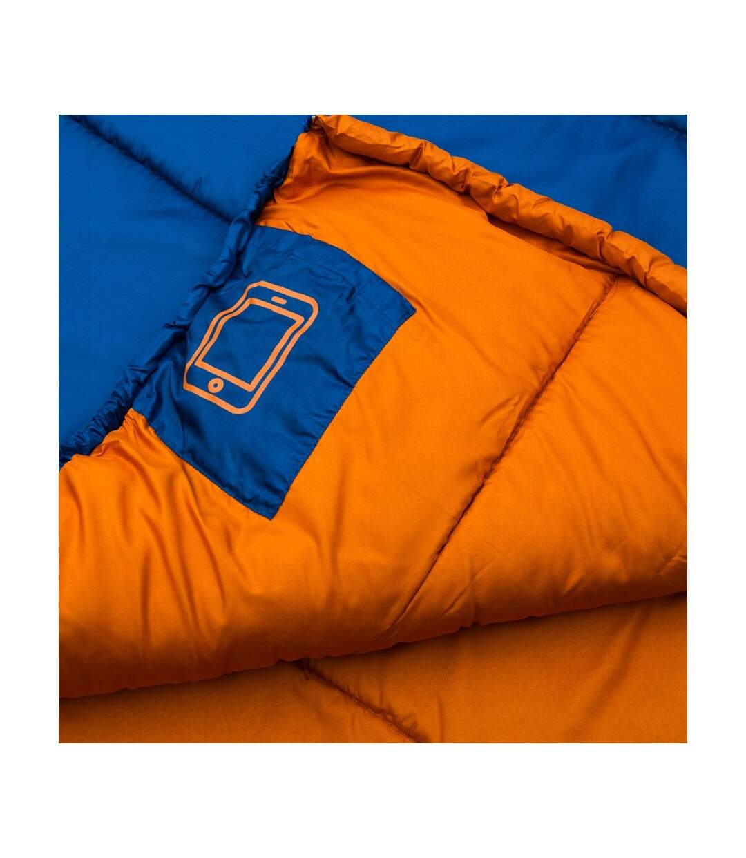 Sac De Couchage Outlast 140 Cm X 200 Cm Bleu Orange Spokey-2
