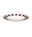 Lot de 6 Assiettes Creuses Cleo 20cm Bordeaux & Blanc-2