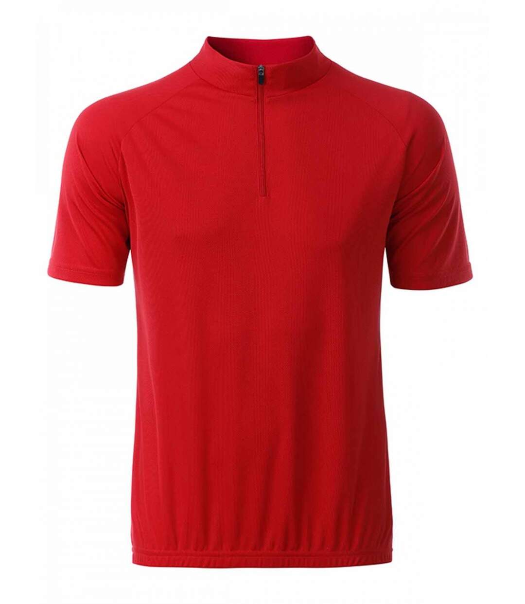 maillot cycliste zippé - HOMME - JN512 - rouge