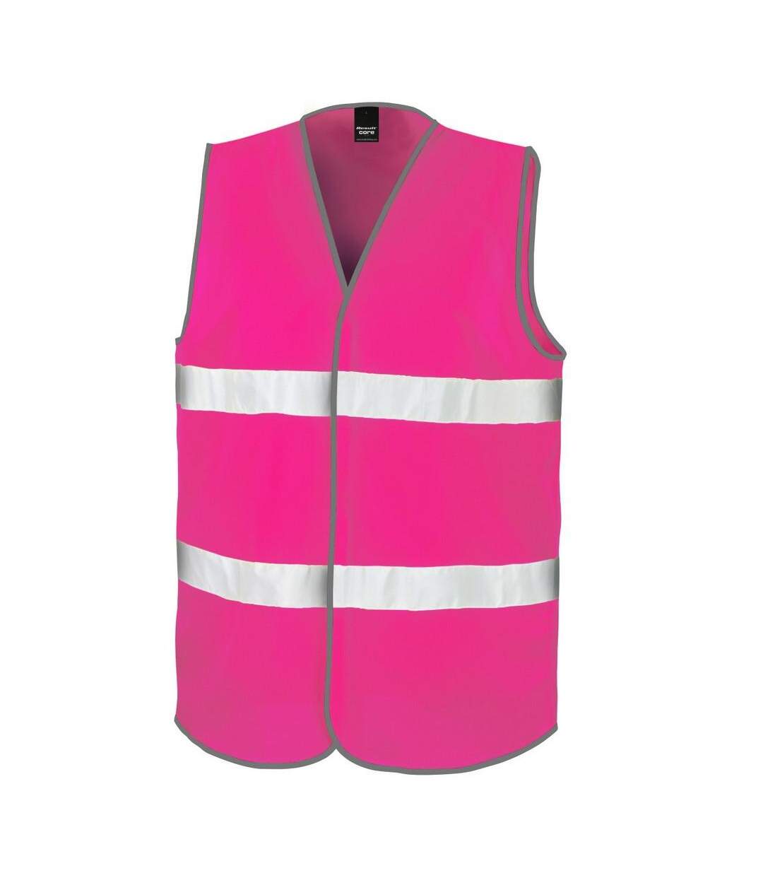 Gilet haute visibilité enhance adulte rose fluo SAFE-GUARD by Result-1