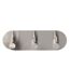 Patère Adhésive Ovale 3 Crochets Fixeo 14cm Chrome-3