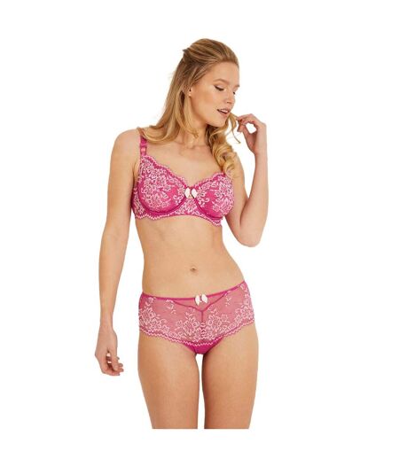 Soutien-gorge à armatures bonnet C, D et E rose Exquise