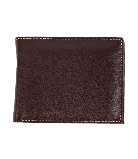 Eastern Counties Leather - Portefeuille à trois volets - Homme (Marron foncé) (Taille unique) - UTEL323