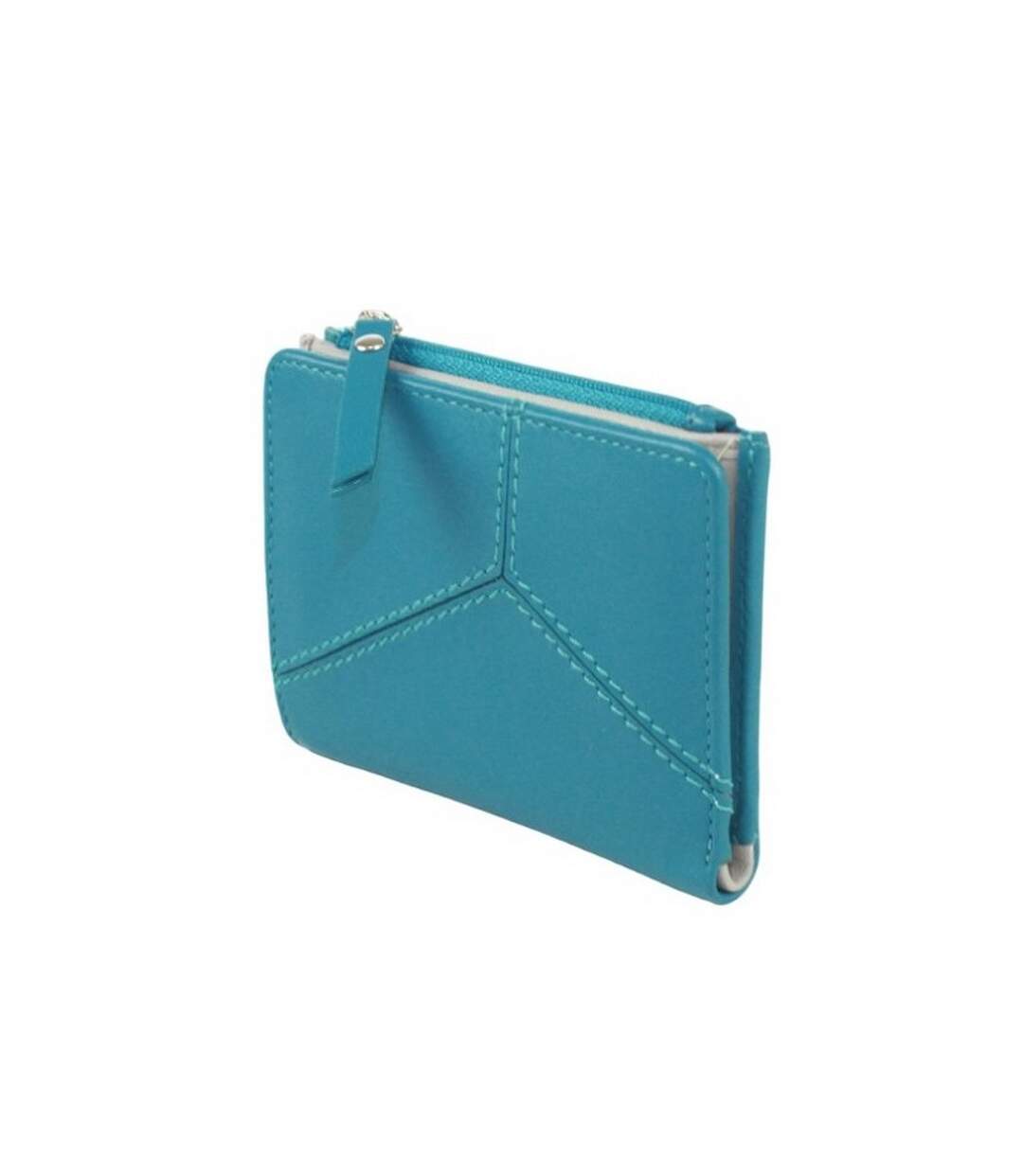 Kiri Leather Purse One Size Turquoise Light Grey Eastern Counties Leather-1