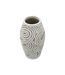 Vase Design en Résine Oblix 35cm Blanc-2