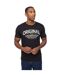 Mens Vintarge T-shirt Black Crosshatch-2