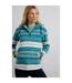 Sweat à capuche lana femme bleu lagon Weird Fish-3