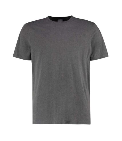 T-shirt homme gris foncé chiné Kustom Kit