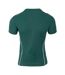 Womens/ladies Contrast Detail Tennis T-shirt Forest Green Slazenger-2