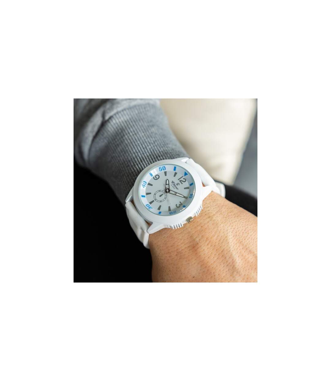 Montre Homme Matière Silicone Blanc CHTIME