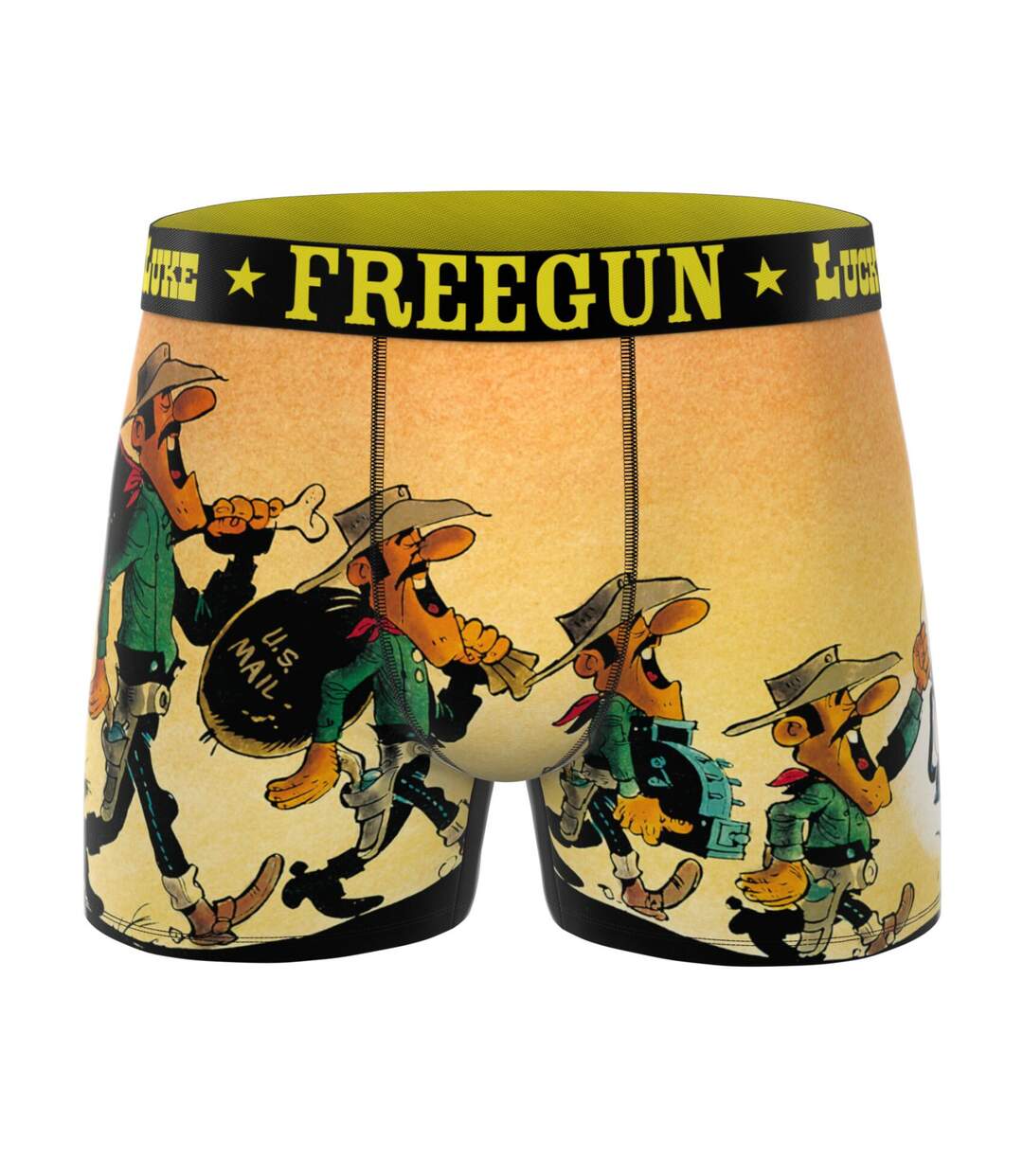 Lot de 3 boxers homme Lucky Luke Freegun-3