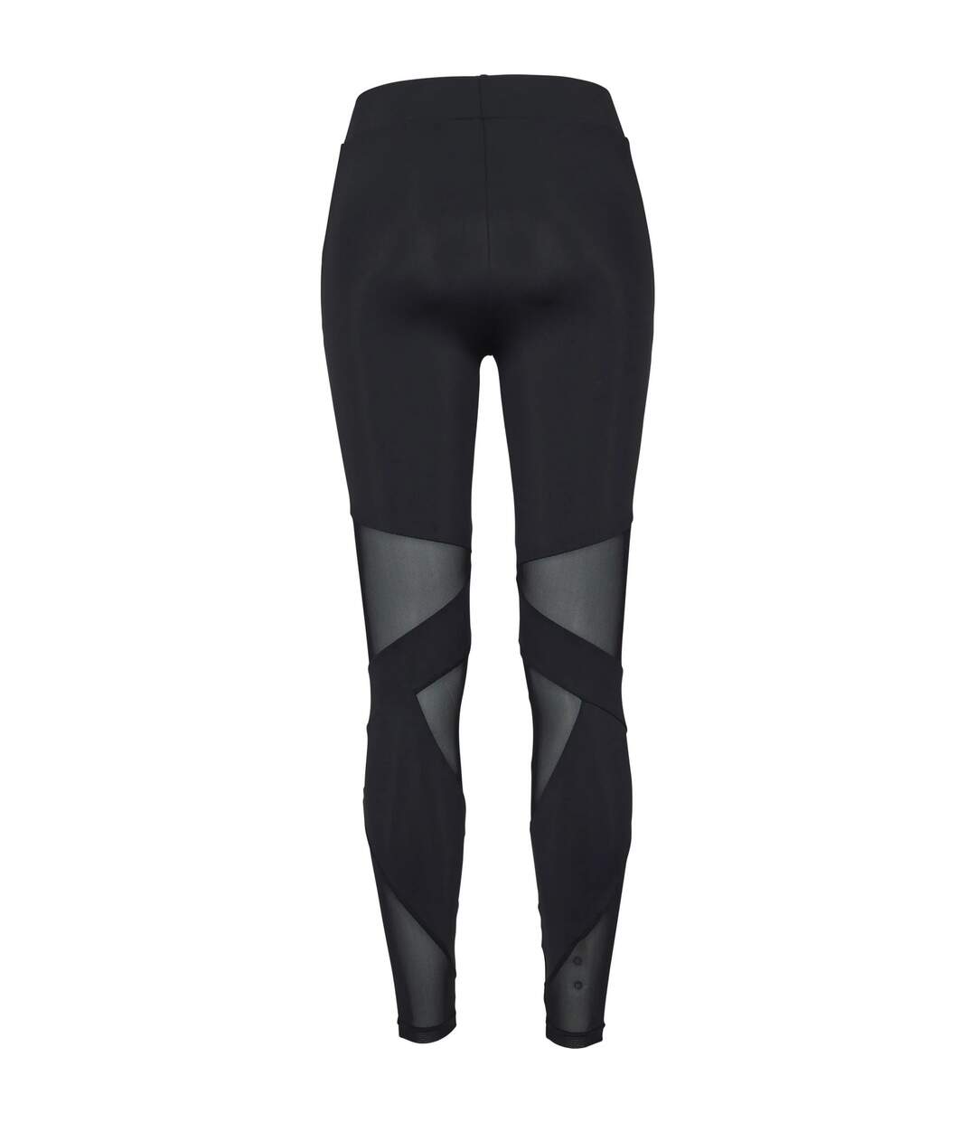 Womens/ladies tech mesh triangle leggings black Urban Classics-2