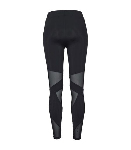 Womens/ladies tech mesh triangle leggings black Urban Classics