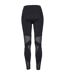 Womens/ladies tech mesh triangle leggings black Urban Classics-2