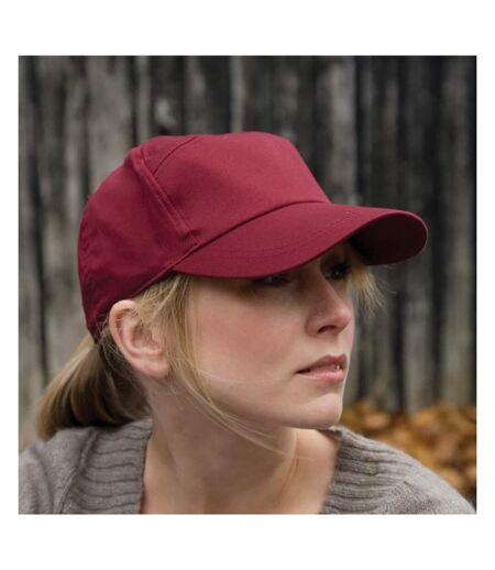 Casquette Unie À Sept Panneaux Mixte Bordeaux Result