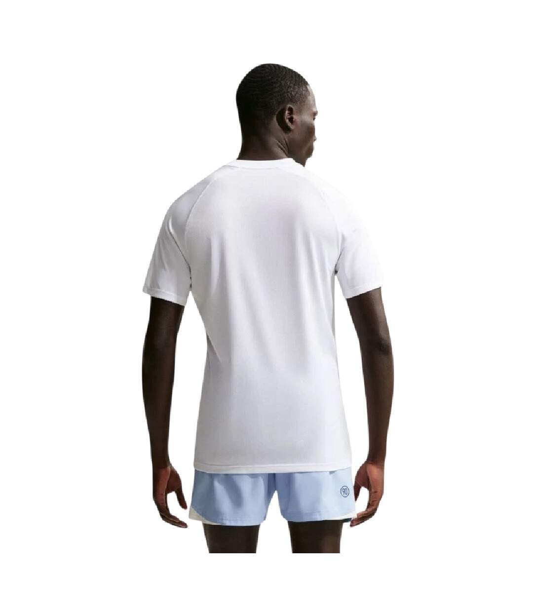 T-shirt Park Homme Blanc Bleu Nike-3