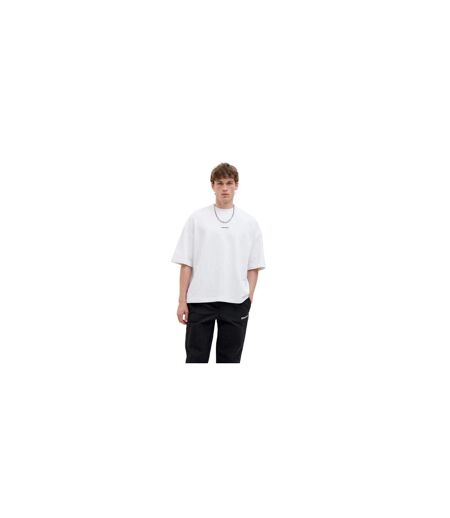 Sweat Motif/style Logo Homme Blanc Vif Jack And Jones