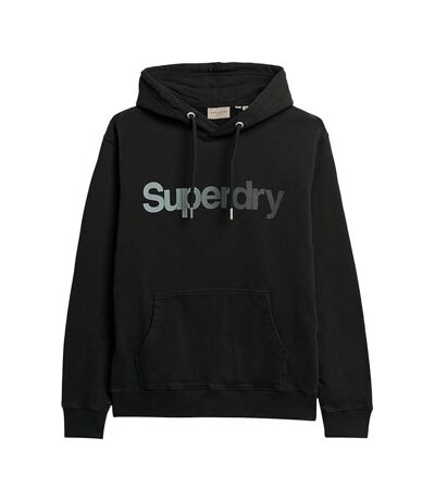 Sweat à capuche noir femme superdry tonal core - l