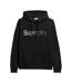 Sweat à capuche noir femme superdry tonal core - l-1