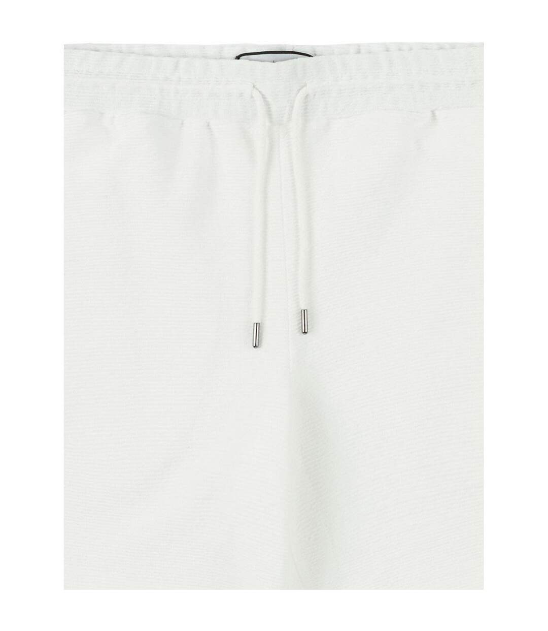 Mens Ottoman Textured Shorts White Prevu-3