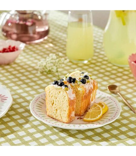 Lot de 6 Assiettes à Dessert Fleur de Rose 19cm Multicolore