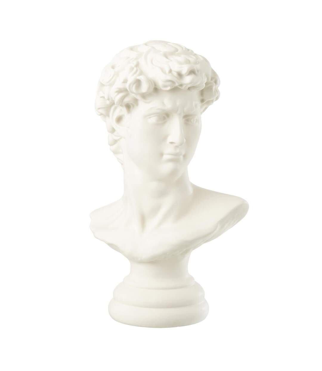 Buste David en Résine Holywood 51cm Blanc-1
